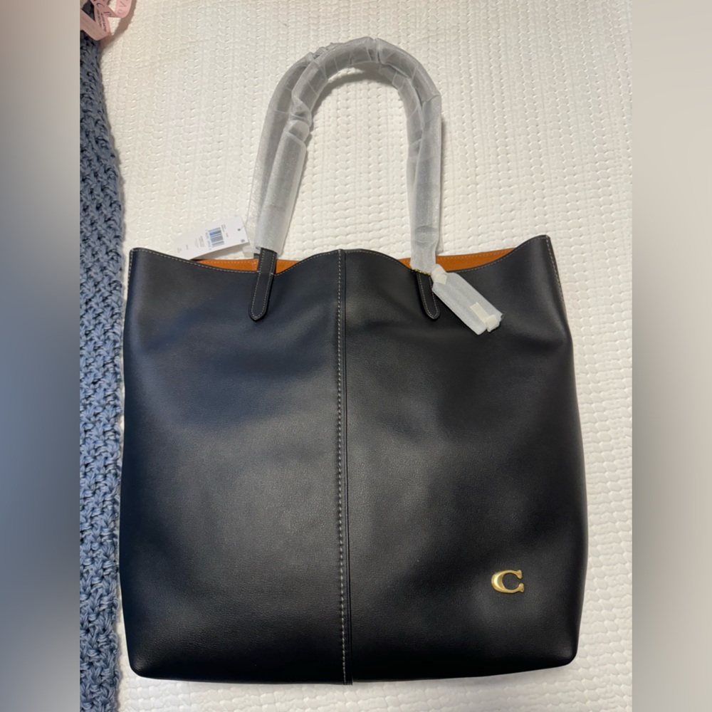 Coach black tote- NWT